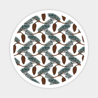 Pine Cone | Pine Tree Pattern | Forest Pattern Magnet